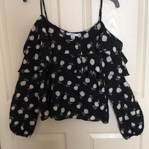 Flow off the shoulder blouse